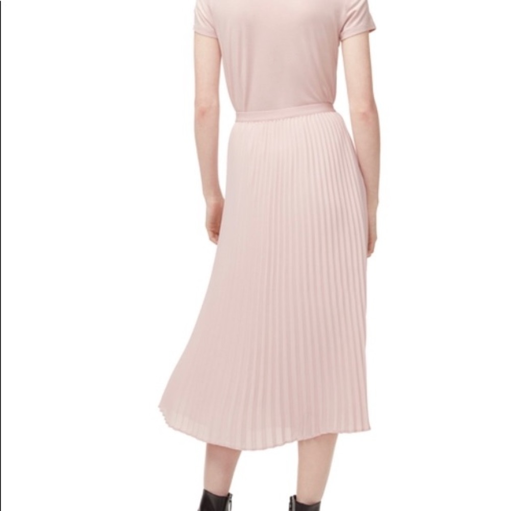 Aritzia Babaton Pleated Midi Jude Skirt Size Large